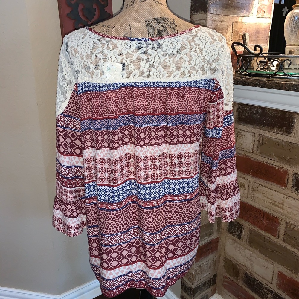 🌺 Boho Style Detailed Top - Picture 3 of 8